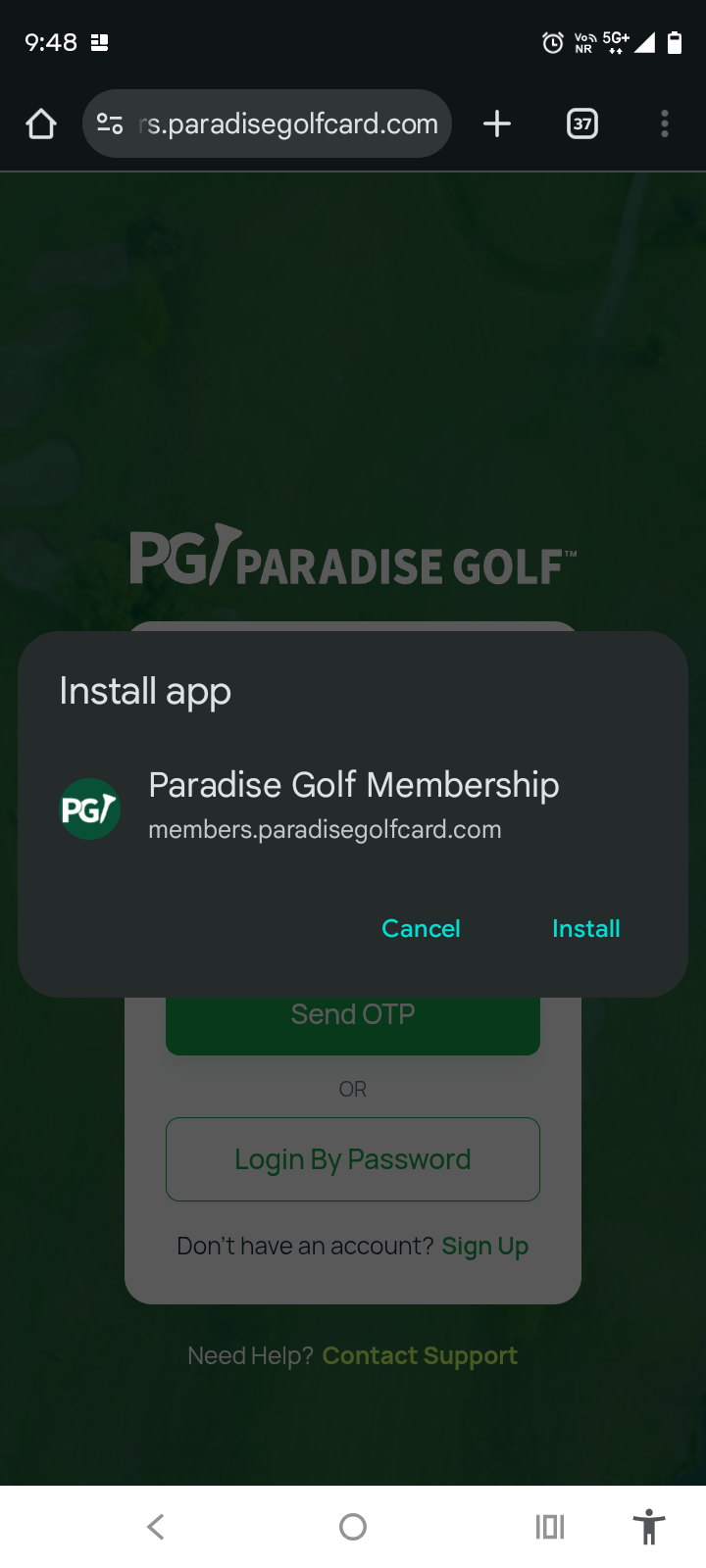 Confirm Install
