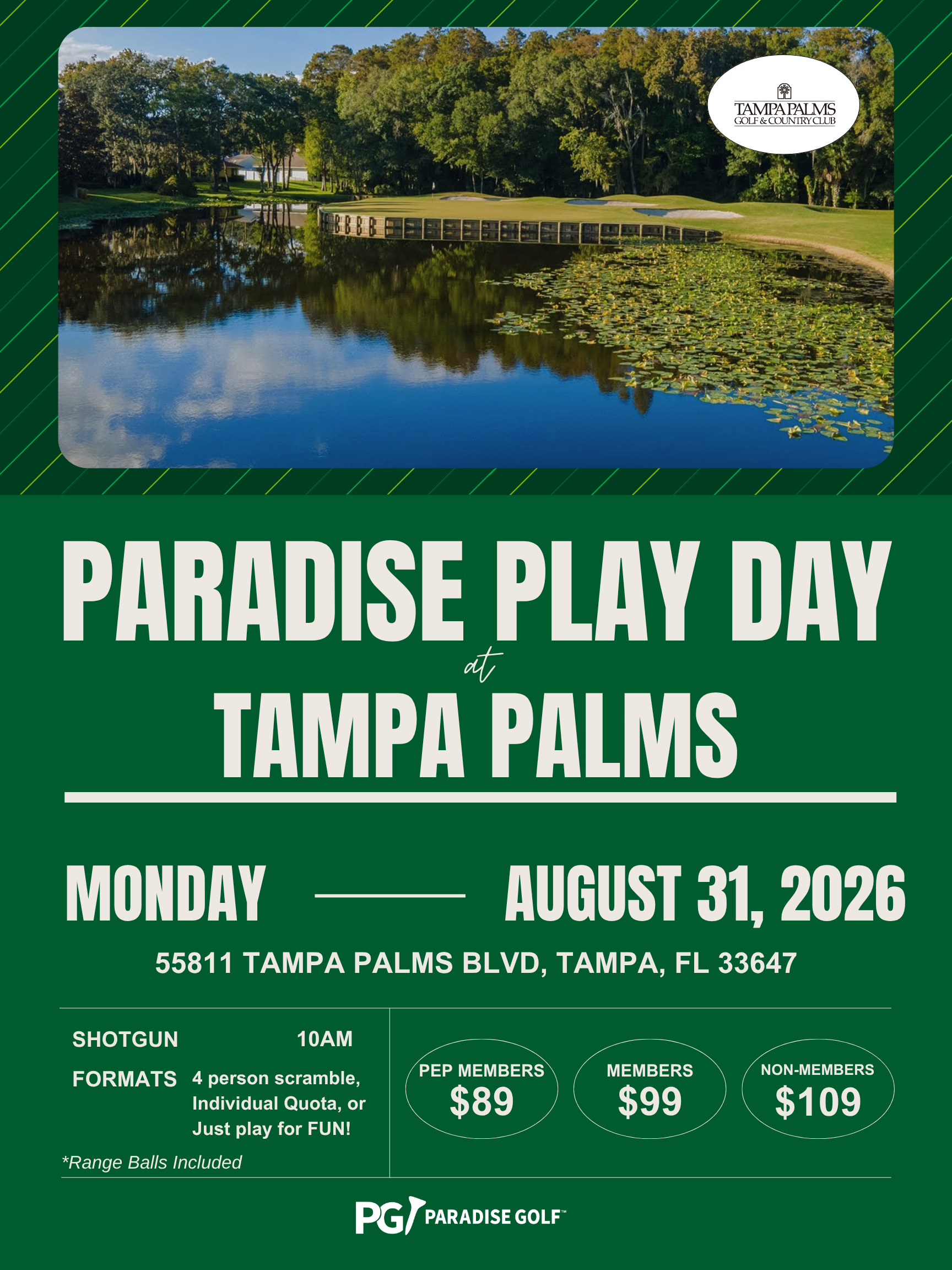 August 31 Play Day at Tampa Palms