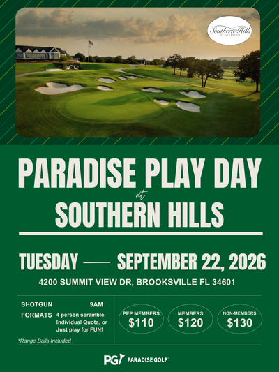 September 22 Play Day at Southern Hills Plantation