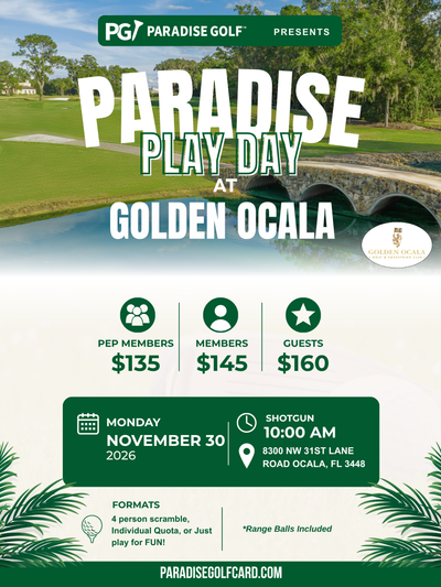 November 30 Play Day at Golden Ocala