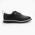 Black leather shoe with white sole on a white background sells at Paradise Golf