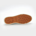 Brown sole of a shoe with a brand logo on a white background sells at Paradise Golf