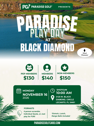 November 16 Play Day at Black Diamond Quarry Course