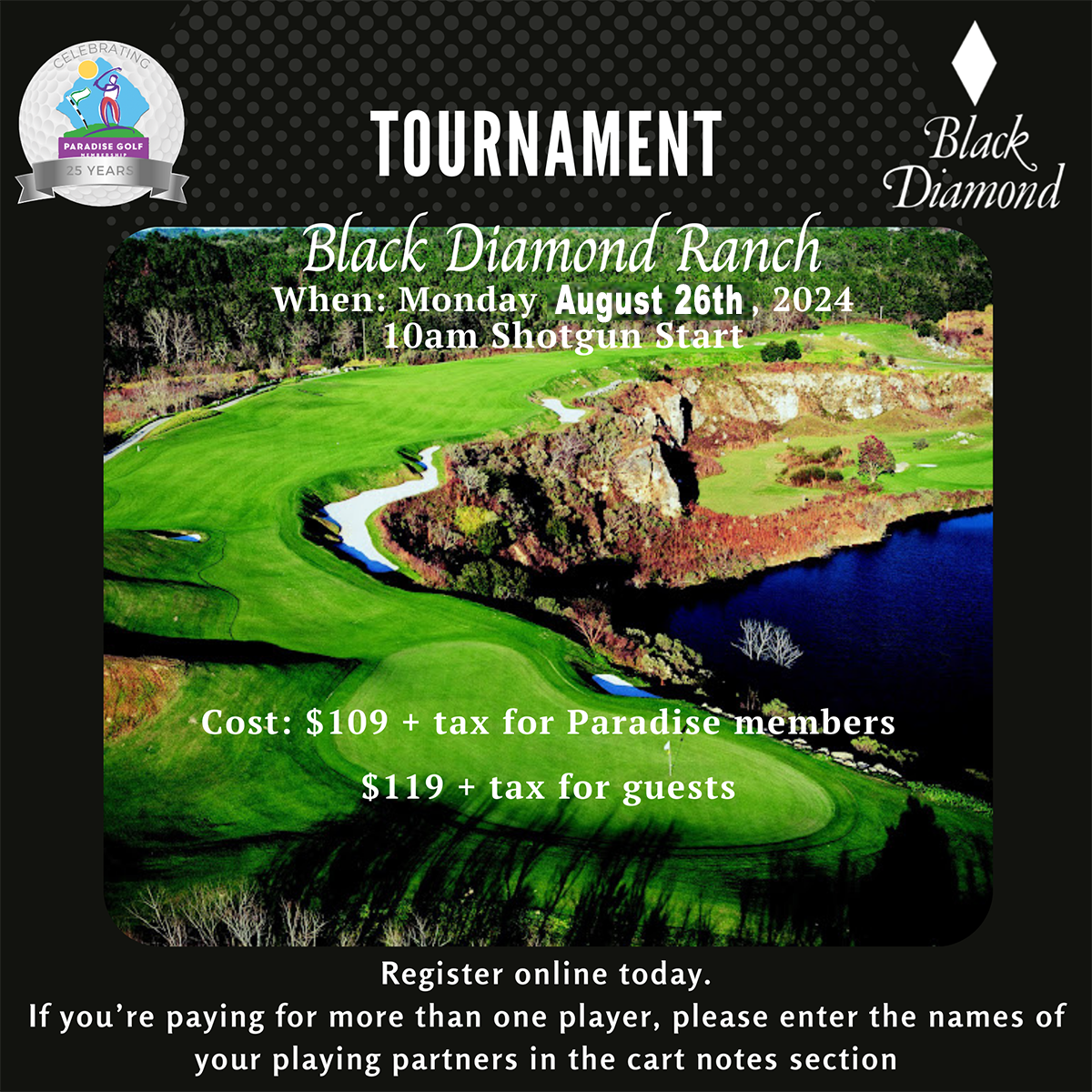 Black Diamond PLAY DAY Monday August 26th