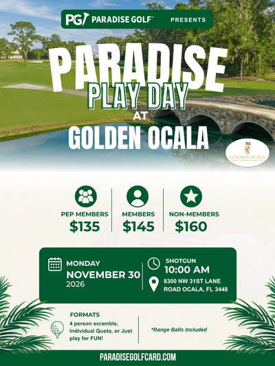 November 30 Play Day at Golden Ocala