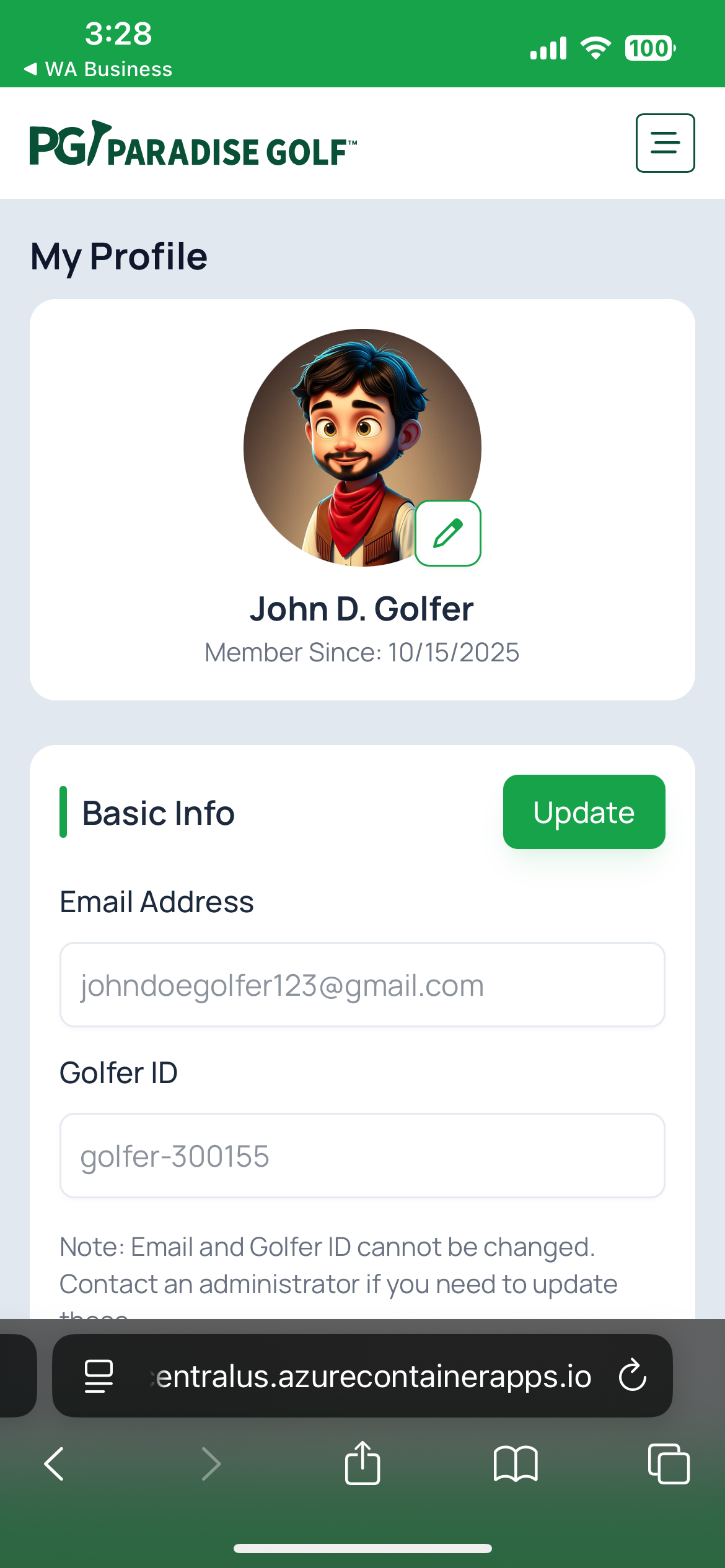 Update Photo/Info