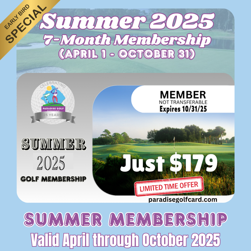 EarlyBird Special 7-Month Membership Summer 2025  ($179+tax)