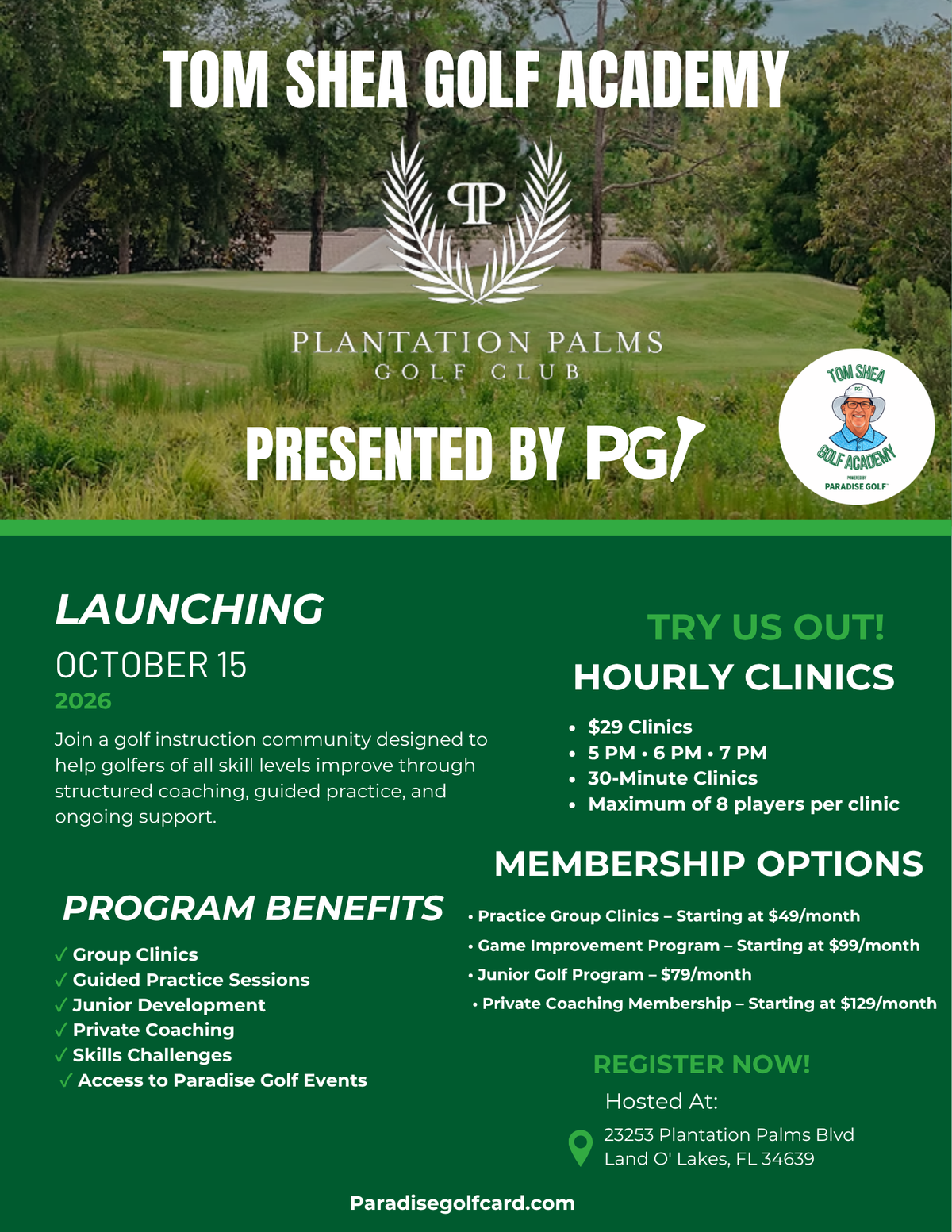 Paradise Golf Instruction - 30-minute Intro Clinic