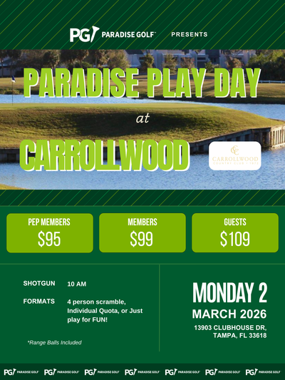 Carrollwood Country Club Play Day Mon Mar 2, 2026