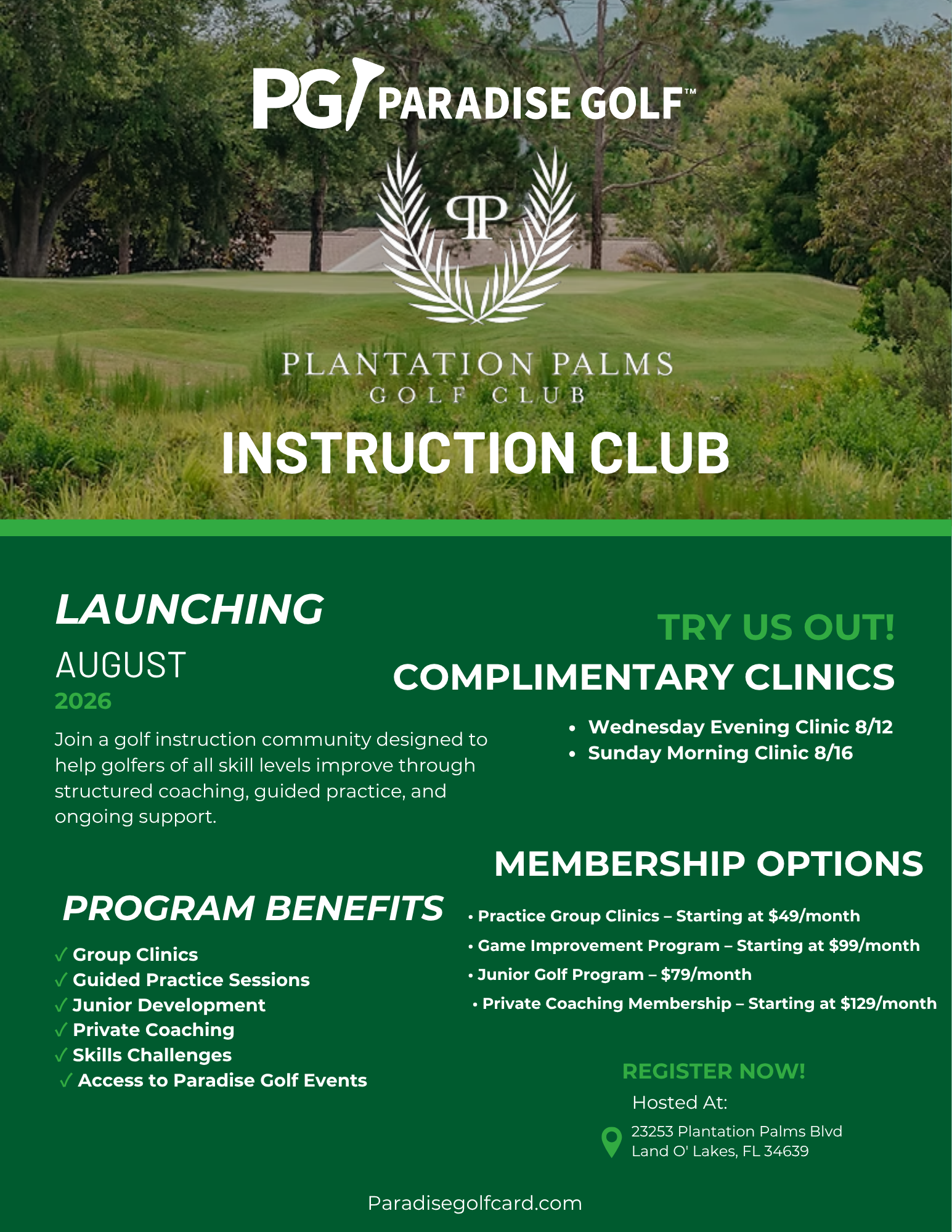 Paradise Golf Instruction - Practice Group Clinics
